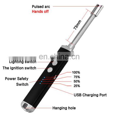 Candle Lighter Electric Arc Lighter Rechargeable USB Lighter Flameless Grill Lighter Long for Candle BBQ Kitchen