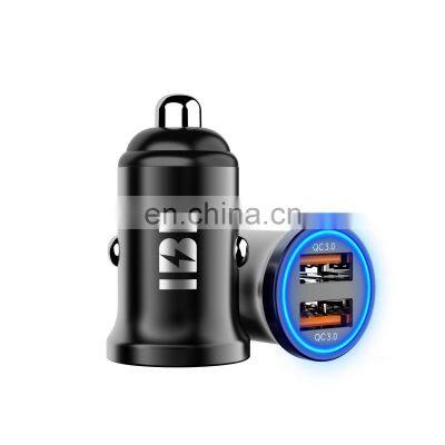 Dual Qc 3.0 Usb Car Charger Auto Socket Car Phone Charger With LED Display photo-5