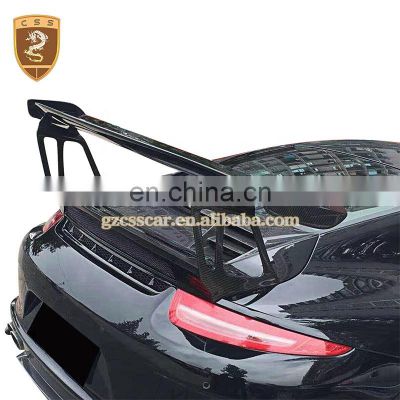 Factory Supply Carbon Fiber 991 Gt3Rs Rear Car Spoiler For Carrera 911 Model Tail Trunk Wing