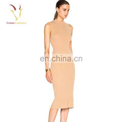 Женская модная шерстяная платье с длинными рукавами photo-3