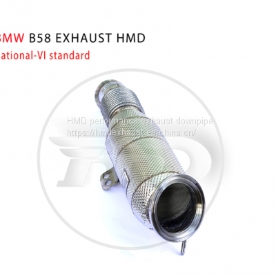 HMD Exhaust Manifold Downpipe for BMW B58 3 4 5 6 7 Series 3.0T Car Accessories With Catalytic Converter Header Without Cat Pipe Whatsapp008613189999301