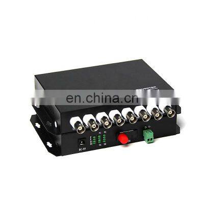 1 Pair Single Mode Single Fiber 20km Distance 8 Channel  With Return Data To Fiber Video Converter