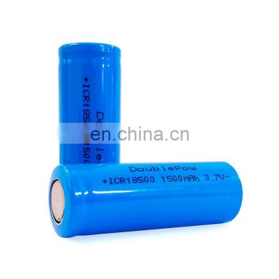 China manufacturer 3.7V 1500mah lithium li ion 18500 battery