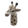 Cute Hand Painted 3D Giraffe Animal Head Shaped Ceramic Flower Vase for Home Decor