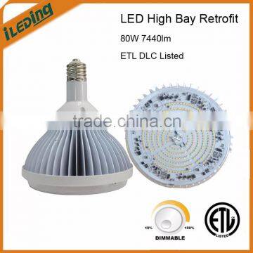 AC Direct Driverless Dimmable 80W LED High Bay Light with DLC