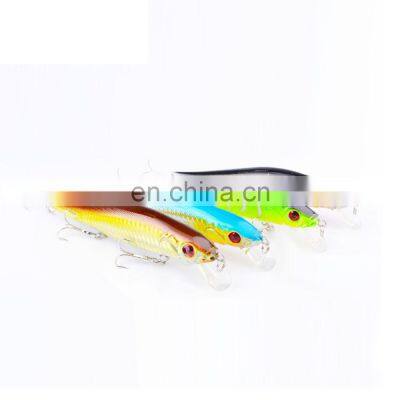 Cheap and high quality 14cm/23.7g 10 colors carbon strength Treble Shape Hook minnow fishing lure