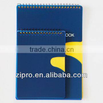 plastic cover spiral note books for school