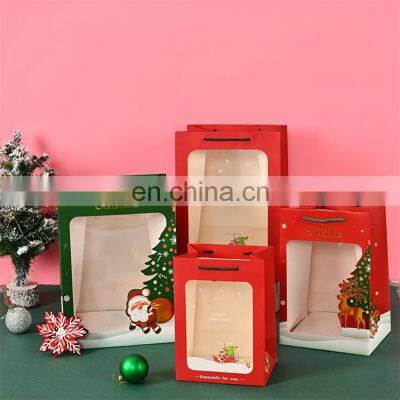 Recycled Custom Christmas Bolsas De Regalo De Navidad Gift Bag Shopping photo-5