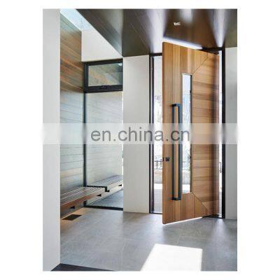 Luxury House Front Pivot Door With Glass Window