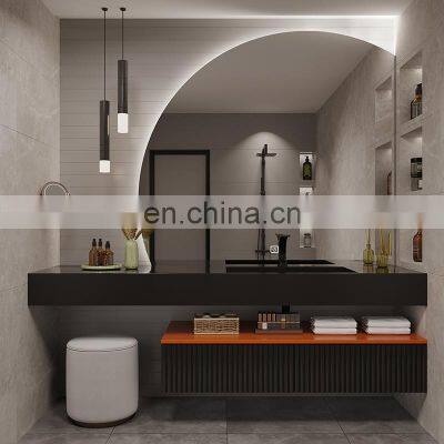 Sintered Stone Top Basin Contemporary Vanity Set photo-3