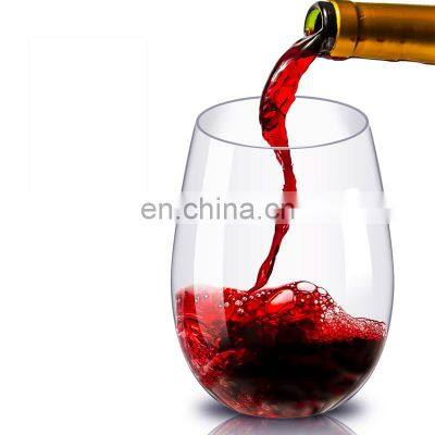 Portable Large Unbreakable Clear Creative Christmas Personalized Custom Tritan Plastic Red Wine Glass photo-2