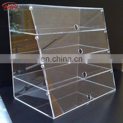 Large Acrylic Bakery Display Case Acrylic Display Cabinet for Bread Cake