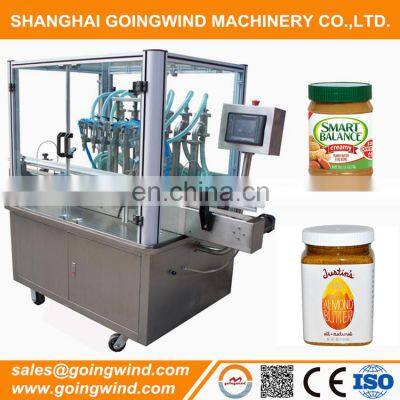 Automatic jar filling line auto nuts paste peanut butter packing machine complete bottling line cheap price for sale