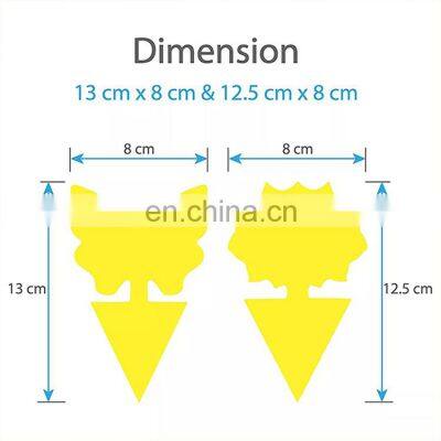 Factory OEM Wholesale Hot Sale Yellow Butterfly Shape Sticky Glue Insect Fly Killer Traps