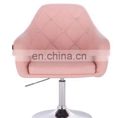 Beauty Salon Chair PU Leather Barber Chair With Crystals photo-4