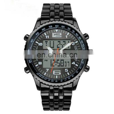 2018 Hot Skmei 1032 LED Digital Men's Luxury Brand Military Quartz Watch relogio masculino Full Stainless Steel Men Wristwatch