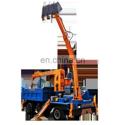 4.2 tons wheeled truck excavator can be excavated Truck mounted excavator