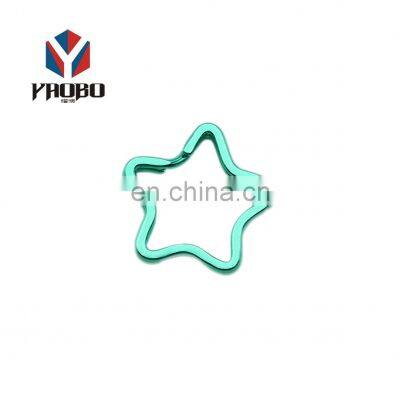 Profession Custom Blank Split Key Ring Hook Plain Metal Brass Shaped Key Chain Jewelry Key Rings Bulk photo-5