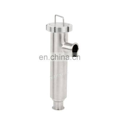 Food Grade Sanitary Stainless Steel Angle Type Clamp Water Pipe Filter Pipe Strainer