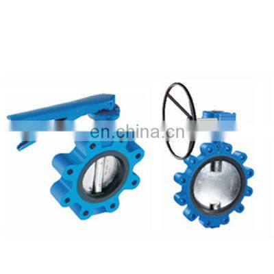 Sanitary Electric Grooved Wafer Lug Pneumatic Cast Iron Chain Wheel Butterfly Valve