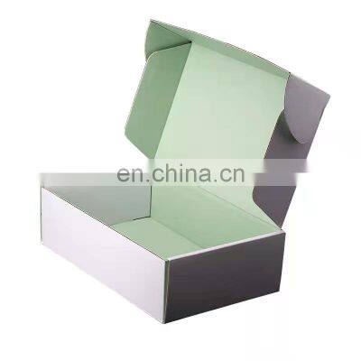 Custom Big Size Cosmetic Packaging Mailer Box Gold Foil Logo Print Black Corrugated Cardboard Paper Carton Shipping Box photo-3