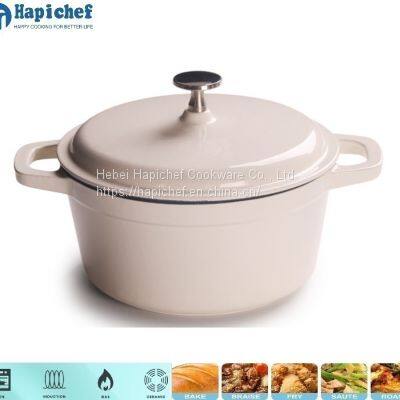Популярная кухонная посуда. Чугунный кастрюля для жарки и запекания.
