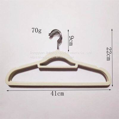 Amazon Hot Sell Sustainable Velvet Hanger Garment Usage Non-slip Flocking Hangers Soft Space Saving Rack photo-2