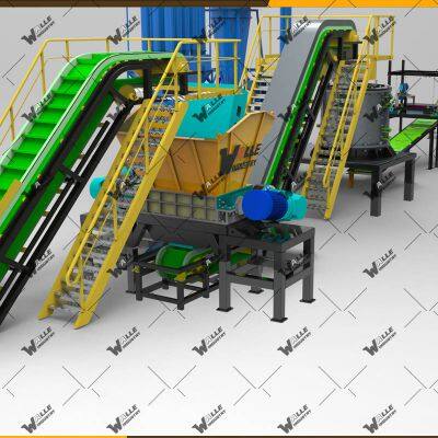 Packaging Material Scrap Shredder Big Blue Barrel Crusher photo-5