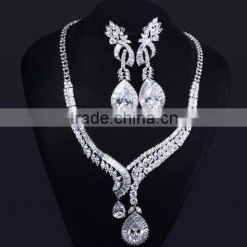 New Luxury Statement Design Cubic Zirconia African Style Big Fashion Jewelry Set photo-6