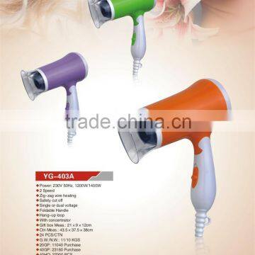 mini dual voltage small travel hair dryer