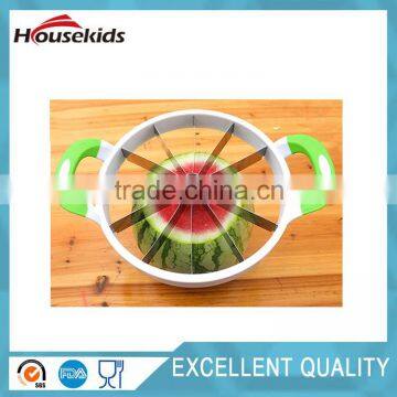 Green Stainless Steel Watermelon Cutter Fruit Divider Melon Slicer photo-3