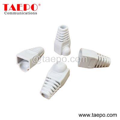 Sample Free Grey color Cat5e and Cat6 cable Modular plug rj45 with boot from China Factory TAEPO