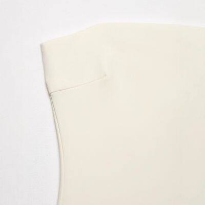 Fashionable and Casual Fluffy Hem Silk Mesh Short Dress for Women photo-4