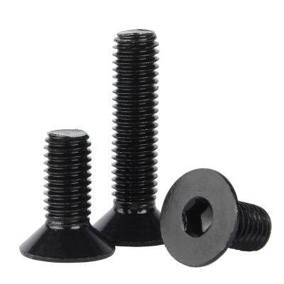Black Oxide Zinc Hex Socket Bolts, low-profile countersunk head, auto parts