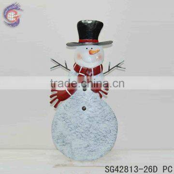 Garden Decorative With Rusty Metal Snowman Ground Sticks photo-2