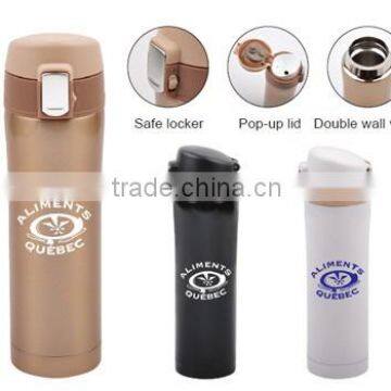 Flip Top Vacuum Flask with Printed Logo for Advertising Events