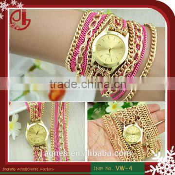 2016 Hottest Women Braclet Watch Gold Lady Watch