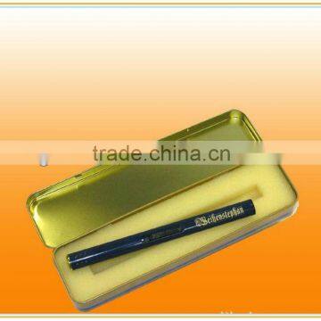 High quality hinged tin box for pen