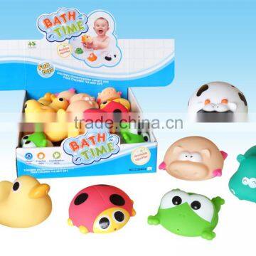 bath toys,samll yellow duck bath toys with different shape and color