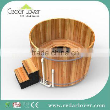 China eletrical red cedar round wooden hot tub extra large