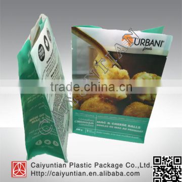 custom flat bottom meat food packaging bags