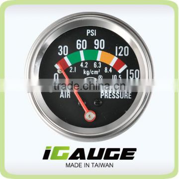 Reliable auto gauge, 52mm 90' scale Mechanical Gauge, air pressure gauge