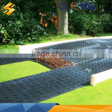 High density plastic ground mat