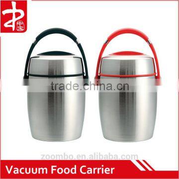 Vacuum Food Carrier Red/Black Handle,Electric Lunch Box