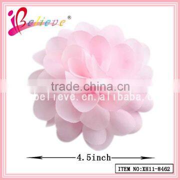 Latest fashion hair jewelry wholesale 4.5 inch fancy ribbon flower hair accessories (XH11-8462)