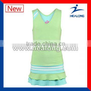 designer tennis wear Off-shoulder suits dress girls tennis dresses