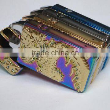 Colorful Electronic Double Arc Lighter Charging Cigarette Lighter USB with Dragon logo for promotional Gifts