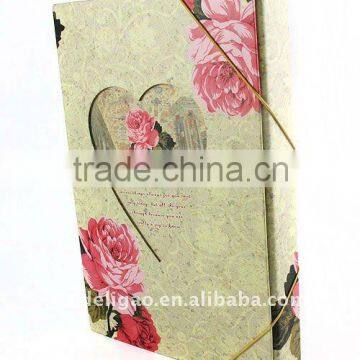 Fashional Color Art Paper Desktop File Box for Office Stationery Cardboard A4 or FC Size