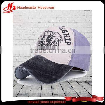 Wholesales custom cotton distressed washed baseball cap