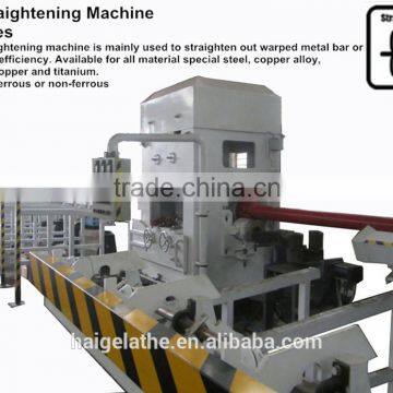 Two-roll straightening and polishing machine for round steel titanium bars